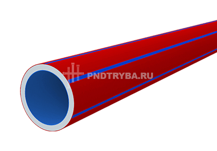 Труба защитная трехслойная: диаметр 63 мм, толщина стенки 3,6 мм