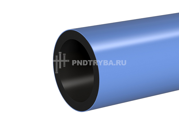 ПНД труба для холодного водоснабжения двухслойная: диаметр 110 мм, толщина стенки 6,3 мм